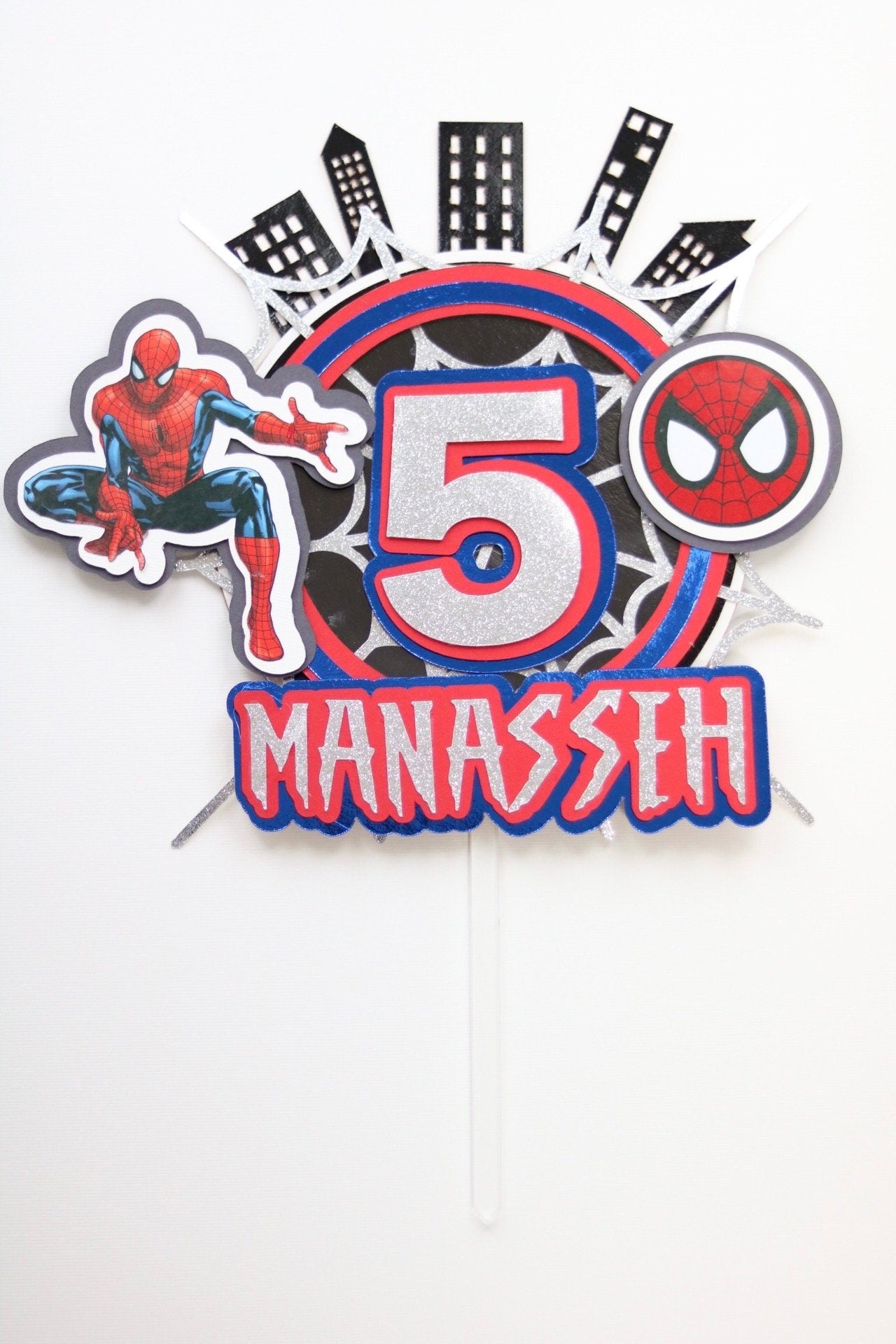Spiderman Cake Topper (3D)