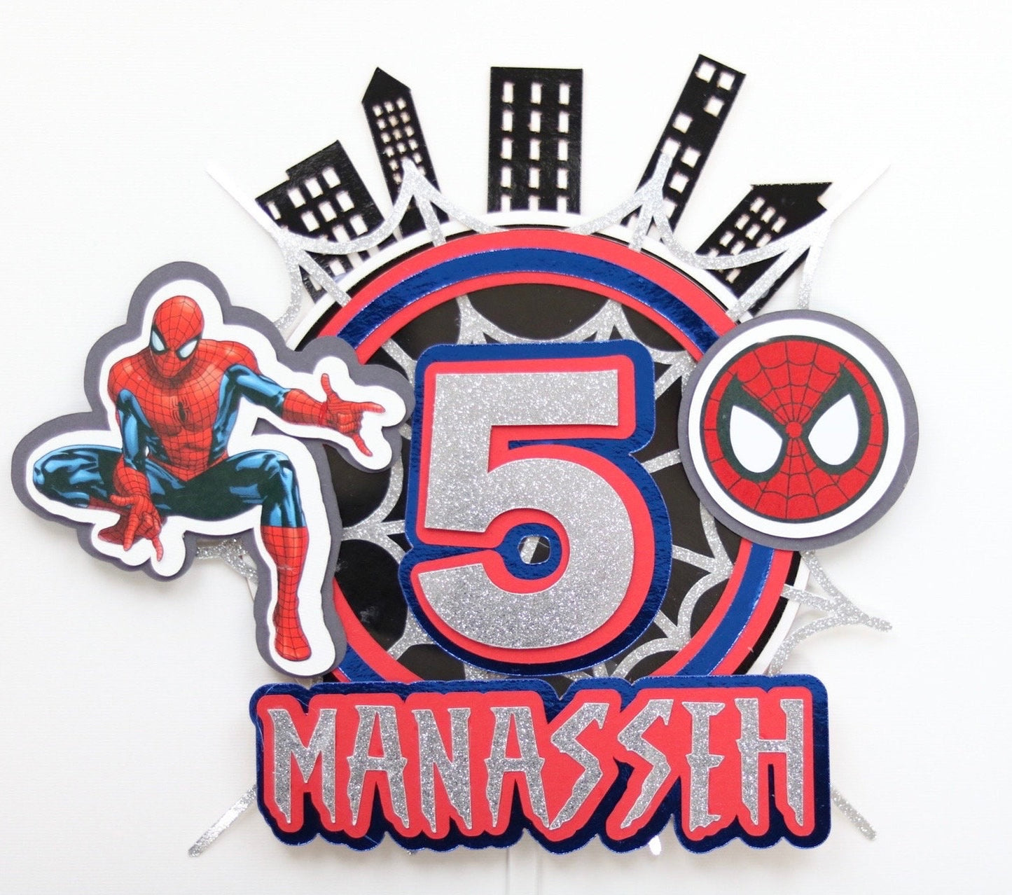 Spiderman Cake Topper (3D)