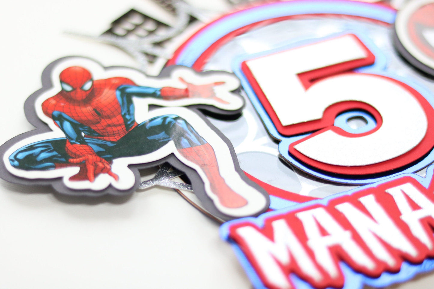 Spiderman Cake Topper (3D)