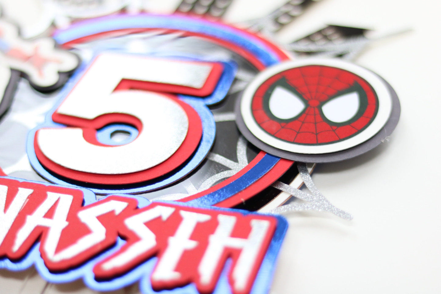 Spiderman Cake Topper (3D)