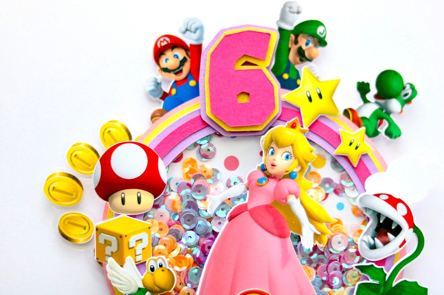 Princess Peach Cake Topper (3D & Shaker)