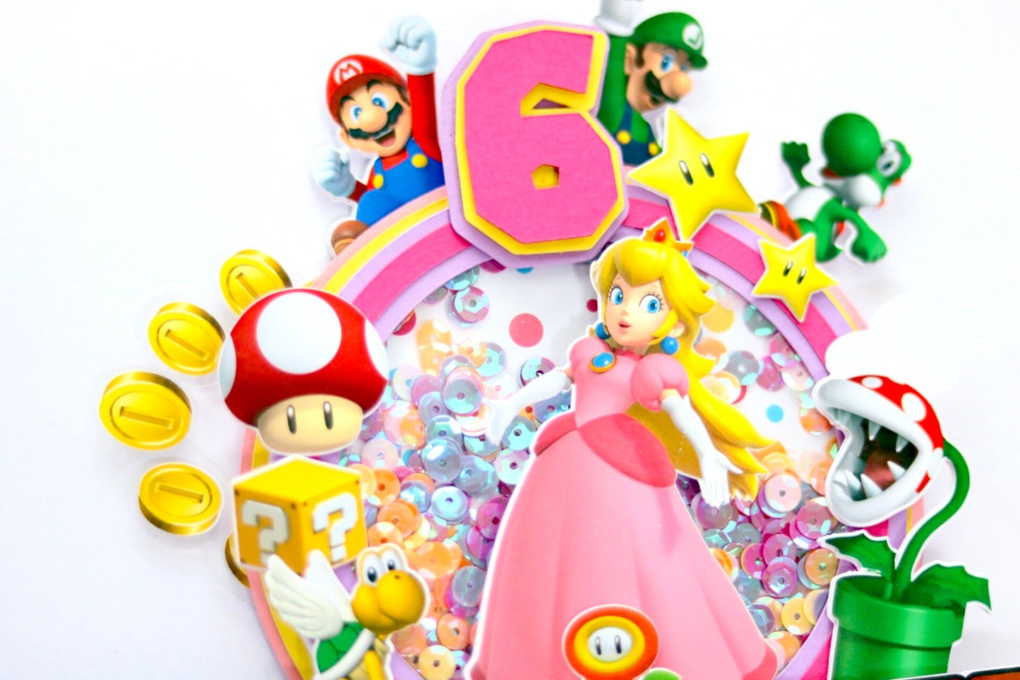 Princess Peach Cake Topper (3D & Shaker)