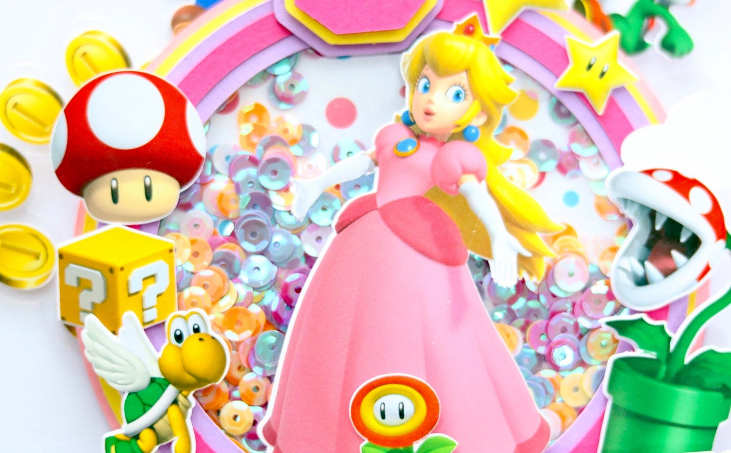 Princess Peach Cake Topper (3D & Shaker)