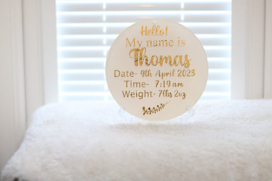 Personalised Birth Announcement