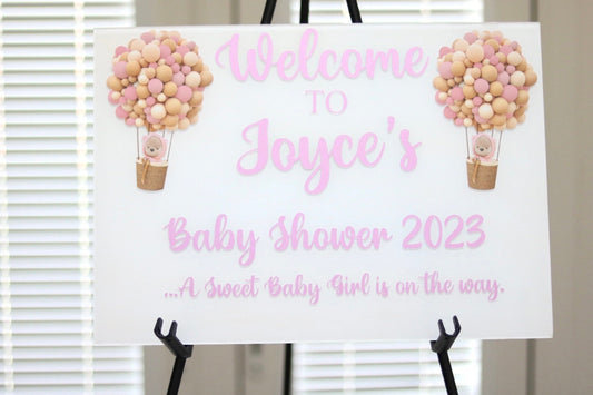 Baby Shower Welcome Sign (A3)