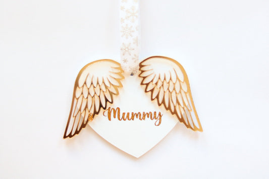 Angel Wings Memorial Keepsake