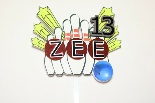 Bowling Cake Topper