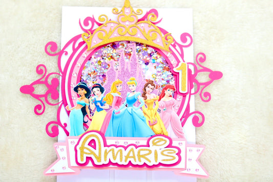 Disney Princess Cake Topper (3D & Shaker)